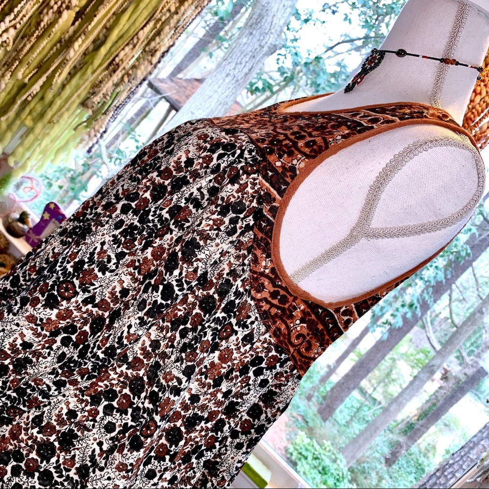 Free People Lucky Coin Printed Tank in Neutral Combo (Brown, Black, Ivory) - Picture 6 of 8